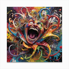Synthesis Of Chaos And Madness 7 Canvas Print