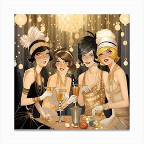 Gatsby Era Roaring Twenties Canvas Print