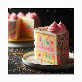 Cake With Sprinkles 2 Canvas Print