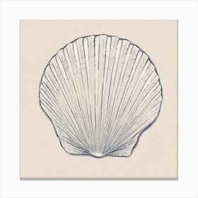 Minimalistic Seashell  Canvas Print