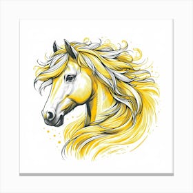 Horse Head Painting 3 Canvas Print