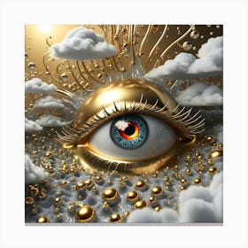 Golden Eye 3 Canvas Print