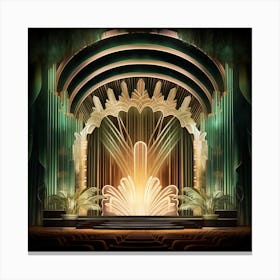 Glamorous Art Deco theater Canvas Print