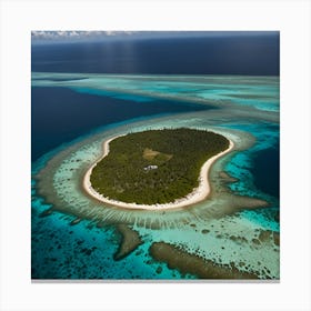 Island In The Middle Of The Ocean 1 Canvas Print