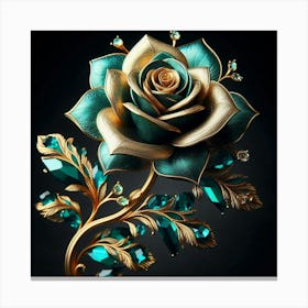 Rose Brooch Canvas Print