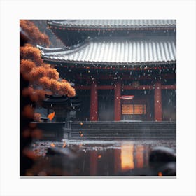 Rainy Day In Japan 1 Canvas Print