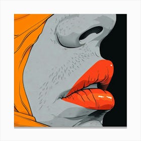 Woman'S Face 21 Canvas Print