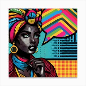 Ntombi Pop African Woman Canvas Print