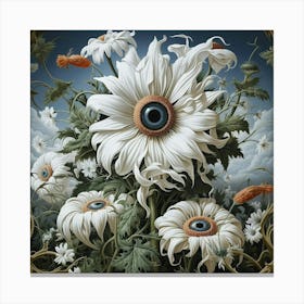 Eye Of The Daisy Canvas Print