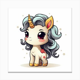 Kawaii Unicorn 23 Canvas Print