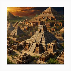 Egyptian City 1 Canvas Print