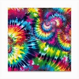 Tie-dye patterns Canvas Print