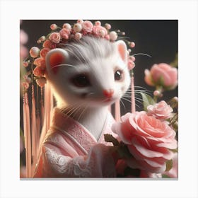 Chinese Ferret Canvas Print