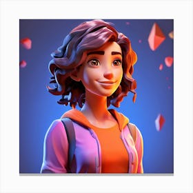 Portrait Of A Girl Canvas Print