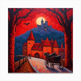 Spooky Castle Canvas Print