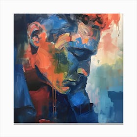 Man In Blue Canvas Print