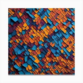 Leonardo Diffusion Background Mosaic Colorful 4k 0 Canvas Print