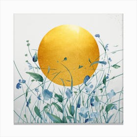 Sun In The Grass 4 Canvas Print