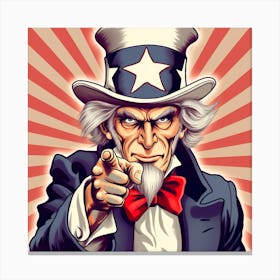 Uncle Sam Pointing To The Camera Canvas Print