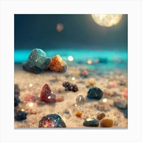 Sand And Moon Canvas Print