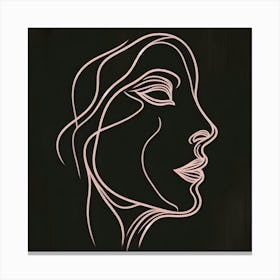 Face Of A Woman 4 Canvas Print