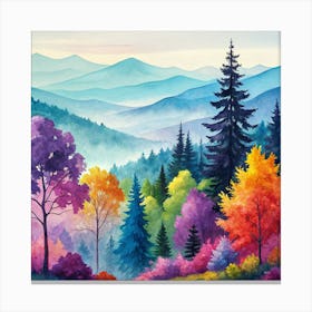 Smoky Mountains Canvas Print