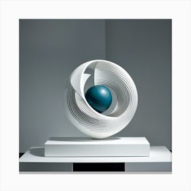 'Spiral Sphere' Canvas Print