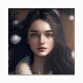 Portrait Of A Girl Canvas Print