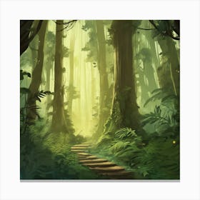 Path In The Forest Canvas Print