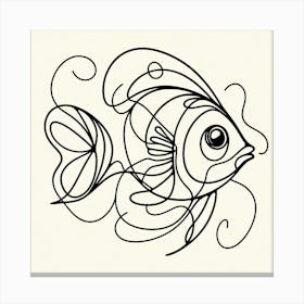Fish Picasso style 1 Canvas Print