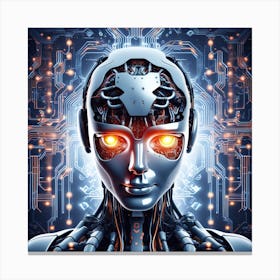 Futuristic Woman 6 Canvas Print