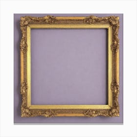 Gold Frame Canvas Print