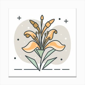 Lily Flower Canvas Print