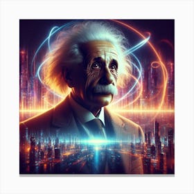 Albert Einstein 3 Canvas Print