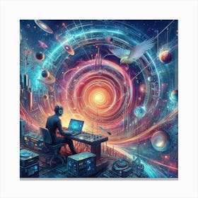 Sci-Fi Painting Canvas Print