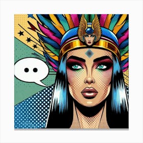 Pop Egyptian Amira Star Canvas Print