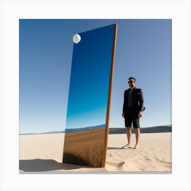 Mirror In The Desert Canvas Print