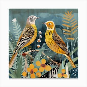 Bird In Nature Yellowhammer 4 Canvas Print