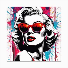 Marilyn Monroe Abstract Canvas Print