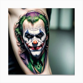 Joker Tattoo 30 Canvas Print