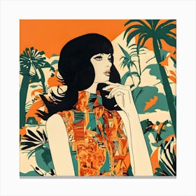 Hawaiian Girl Canvas Print