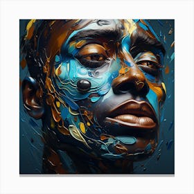 Portrait Of A Black Man Canvas Print