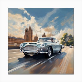 Aston Martin Db9 in London Canvas Print