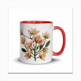 Pink Flower Mug Canvas Print