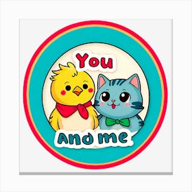 You And Me Canvas Print