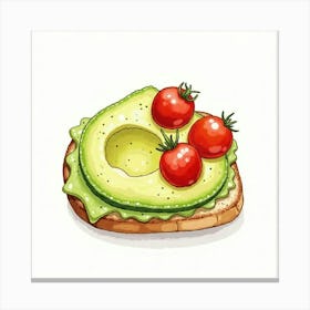 Avocado Toast Canvas Print