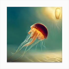 Flying Jelly 1 Canvas Print