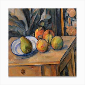 The Large Pear, Paul Cézanne Canvas Print