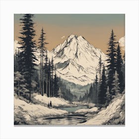 Mountain Landscape Canvas Print