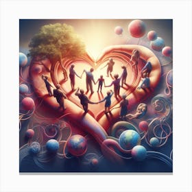 Heart Of Humanity Canvas Print